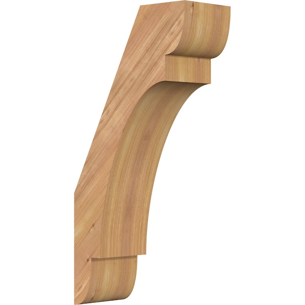Ekena Millwork 5 1/2"W x 12"D x 24"H Olympic Smooth Knee Brace, Western Red Cedar BRC06X12X24OLY00SWR - main